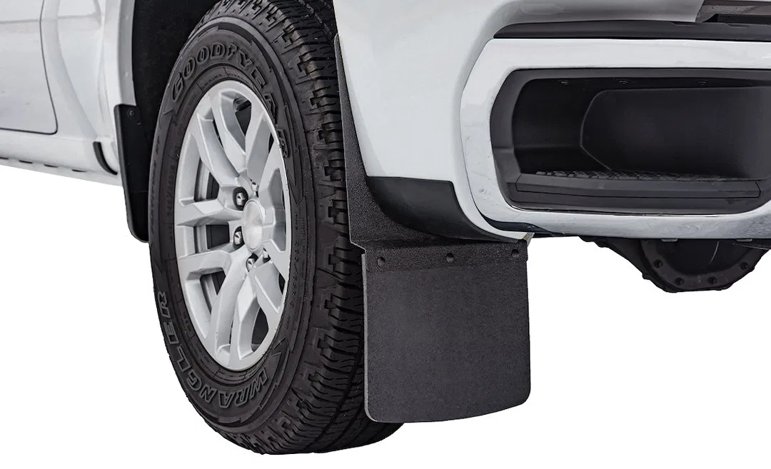 E300003109 – ACCESS Mud Flap, Universal 10 Inch Length x 15 Inch Width Set of 2 Without Logo Flat Black Composite Rub...